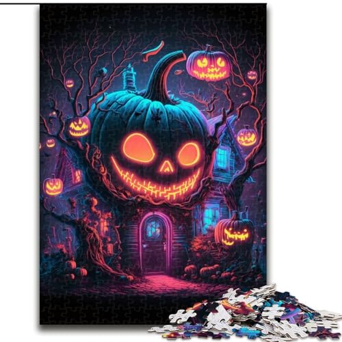 Puzzle 1000 Teile Kürbishaus aus Holz, lustige Aktivität für zu Hause, 50x75cm, Denkspiel für Teenager Puzzle 1000 Teile Kürbishaus aus Holz, lustige Aktivität für zu Hause, 50x75cm, Denkspiel für Teenager von MrChunlong