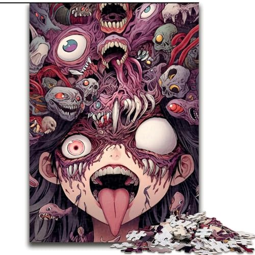Puzzle 1000 Teile Saliva aus Holz, Geschenkidee für die Feiertage, humorvolles Kunstwerk, detailliertes Kunstwerk, 50x75cm, für Geburtstag, Feiertage, Weihnachten, Halloween Puzzle 1000 Teile Saliva aus Holz, Geschenkidee für die Feiertage, humorvolles Kunstwerk, detailliertes Kunstwerk, 50x75cm, für Geburtstag, Feiertage, Weihnachten, Halloween von MrChunlong