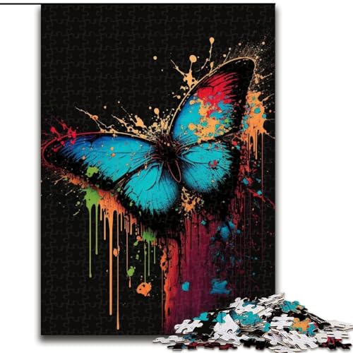 Puzzle 1000 Teile Schmetterling Bunt aus Holz, lustige Aktivität für zu Hause 50x75cm Denkspiel für Teenager Puzzle 1000 Teile Schmetterling Bunt aus Holz, lustige Aktivität für zu Hause 50x75cm Denkspiel für Teenager von MrChunlong