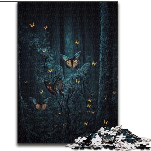 Puzzle 1000 Teile Schmetterlings-Puzzle aus Pappe, anspruchsvolles Denkspiel für Teenager, unterhaltsames interaktives Spiel für die ganze Familie, 1000 Teile(26x38cm) von MrChunlong