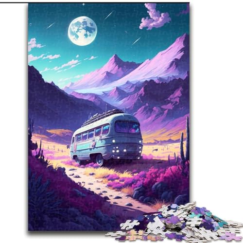 Puzzle 1000 Teile Schulbus aus Holz, anspruchsvolles Denkspiel für Jugendliche, 50x75cm, Weihnachten oder zum Geburtstag Puzzle 1000 Teile Schulbus aus Holz, anspruchsvolles Denkspiel für Jugendliche, 50x75cm, Weihnachten oder zum Geburtstag von MrChunlong
