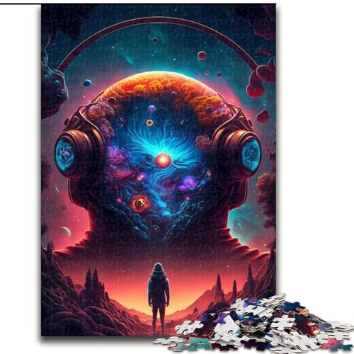 Puzzle 1000 Teile Singularity aus Holz, interaktives Familienspiel, geeignet für Kinder ab 14 Jahren, 50x75cm, Denkspiel für Teenager von MrChunlong