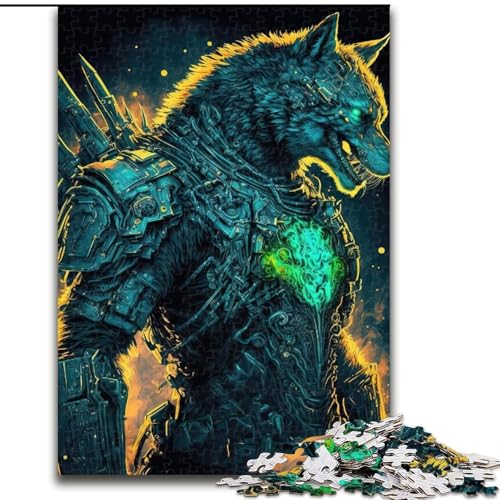 Puzzle 1000 Teile Space Marine Wolves aus Holz, perfektes Weihnachts- und Neujahrsgeschenk, Feiertagsgeschenk 50x75cm, Denkspiel für Teenager, perfektes Feiertagsgeschenk von MrChunlong