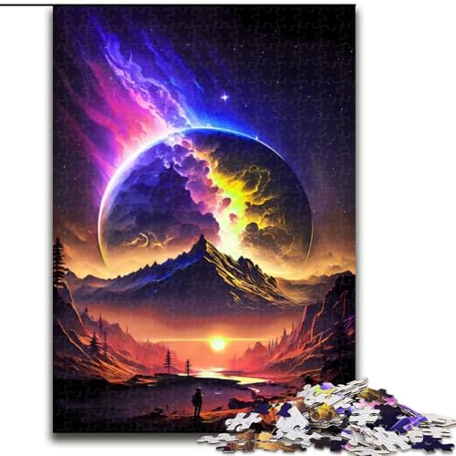 Puzzle 1000 Teile Stellar Voyage-Puzzle aus Holz, anspruchsvolles Denkspiel für Teenager, unterhaltsames interaktives Spiel für die ganze Familie, 1000 Teile(50x75cm) von MrChunlong