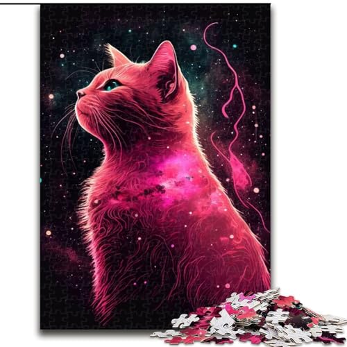 Puzzle 1000 Teile Weltraumkatzennebel aus Holz, lustige Aktivität für zu Hause, 50x75cm, Denkspiel für Teenager von MrChunlong