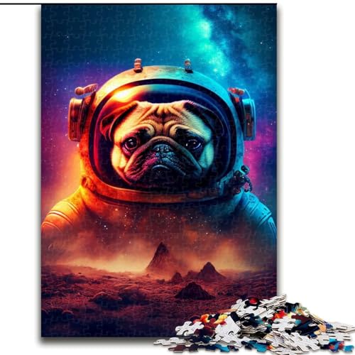 Puzzle 1000 Teile Weltraummops aus Holz, lustige Aktivität für zu Hause, 50x75cm, Denkspiel für Teenager Puzzle 1000 Teile Weltraummops aus Holz, lustige Aktivität für zu Hause, 50x75cm, Denkspiel für Teenager von MrChunlong