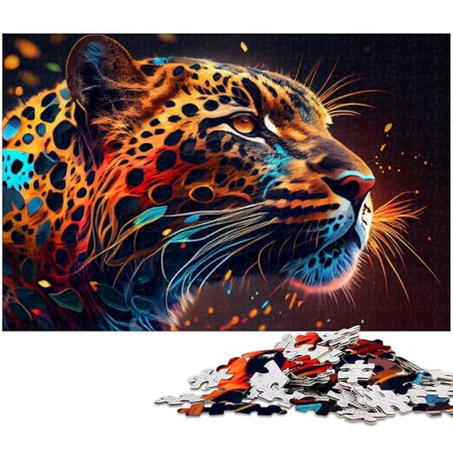 Puzzle 1000 Teile für Erwachsene, Art Leopard, Unmögliches Puzzle für Erwachsene, DIY-Heimdekor-Geschenk, Denkspiel, 50x75cm/19,68x29,52 Zoll Puzzle 1000 Teile für Erwachsene, Art Leopard, Unmögliches Puzzle für Erwachsene, DIY-Heimdekor-Geschenk, Denkspiel, 50x75cm/19,68x29,52 Zoll von MrChunlong
