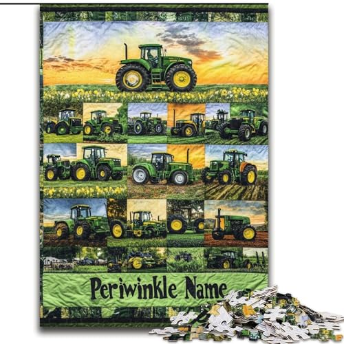 Puzzle 1000 Teile für Erwachsene, Bauernhof-Traktor, Lernspielzeug für Erwachsene, ganze Familie ab 14 Jahren (Größe 50x75cm) von MrChunlong
