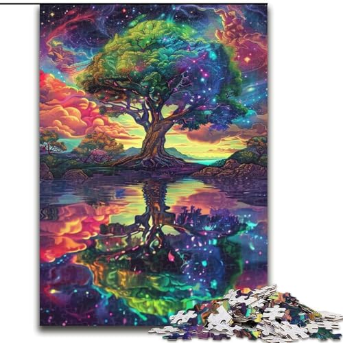 Puzzle 1000 Teile für Erwachsene, Baum des Lebens, Lernspiele, Heimdekoration, ganze Familie (Größe 50x75cm) von MrChunlong