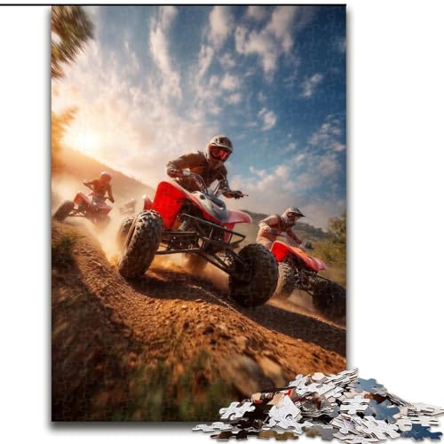 Puzzle 1000 Teile für Erwachsene, Berg-Langlauf, Spiele, Spielzeug, Geschenk, einzigartige Geburtstags- und Geschenkideen für Kinder ab 14 Jahren (Größe 26x38cm) von MrChunlong