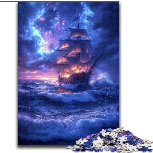 Puzzle 1000 Teile für Erwachsene, Boote unter dem Nachthimmel, aus Holz, perfektes DIY-Kunstdekor oder Geburtstagsgeschenk, 50x75cm, für Geburtstage, Feiertage, Weihnachten, Halloween Puzzle 1000 Teile für Erwachsene, Boote unter dem Nachthimmel, aus Holz, perfektes DIY-Kunstdekor oder Geburtstagsgeschenk, 50x75cm, für Geburtstage, Feiertage, Weihnachten, Halloween von MrChunlong