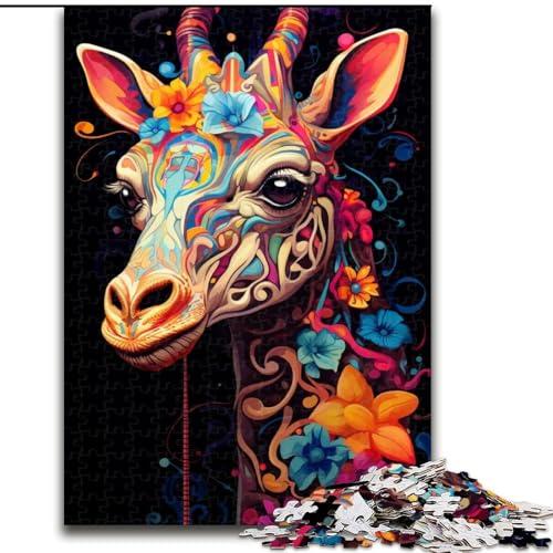 Puzzle 1000 Teile für Erwachsene, Bunte Giraffe aus Holz, Kinder ab 14 Jahren, 50x75cm, Spaß für die ganze Familie, Basteln, perfekt für Geburtstage, Feiertage Puzzle 1000 Teile für Erwachsene, Bunte Giraffe aus Holz, Kinder ab 14 Jahren, 50x75cm, Spaß für die ganze Familie, Basteln, perfekt für Geburtstage, Feiertage von MrChunlong