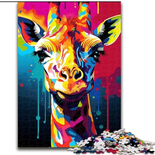 Puzzle 1000 Teile für Erwachsene, Bunte Giraffe aus Holz, Kinder ab 14 Jahren, 50x75cm, Spaß für die ganze Familie, Basteln, perfekt für Geburtstage, Feiertage Puzzle 1000 Teile für Erwachsene, Bunte Giraffe aus Holz, Kinder ab 14 Jahren, 50x75cm, Spaß für die ganze Familie, Basteln, perfekt für Geburtstage, Feiertage von MrChunlong