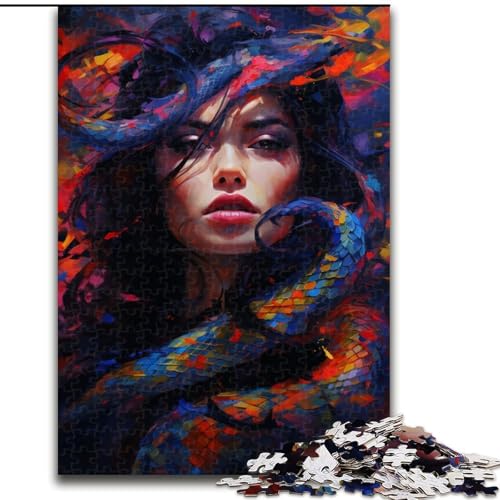 Puzzle 1000 Teile für Erwachsene, Bunte Schlange aus Holz, perfekte DIY-Kunstdekoration oder Geburtstagsgeschenk, 50x75cm, anspruchsvolles Denkspiel – entspannendes Spielzeug für Teenager Puzzle 1000 Teile für Erwachsene, Bunte Schlange aus Holz, perfekte DIY-Kunstdekoration oder Geburtstagsgeschenk, 50x75cm, anspruchsvolles Denkspiel – entspannendes Spielzeug für Teenager von MrChunlong