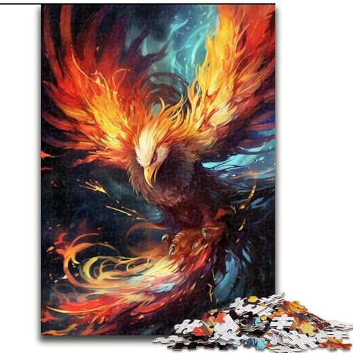 Puzzle 1000 Teile für Erwachsene, Bunter Phönixvogel, aus Holz, perfektes DIY-Kunstdekor oder Geburtstagsgeschenk, 50x75cm, für Geburtstag, Urlaub, Weihnachten, Halloween Puzzle 1000 Teile für Erwachsene, Bunter Phönixvogel, aus Holz, perfektes DIY-Kunstdekor oder Geburtstagsgeschenk, 50x75cm, für Geburtstag, Urlaub, Weihnachten, Halloween von MrChunlong