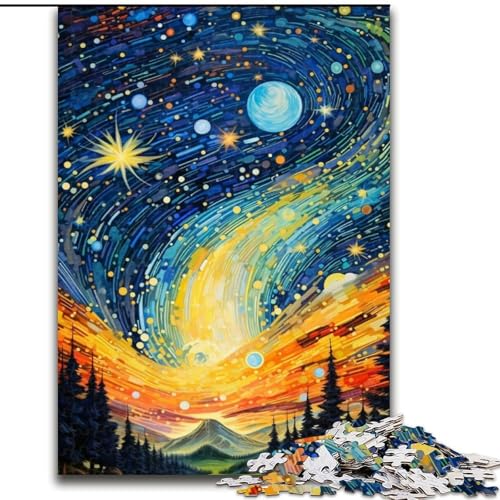 Puzzle 1000 Teile für Erwachsene, Bunter Psychedelischer Himmel, aus Holz, perfektes DIY-Kunstdekor oder Geburtstagsgeschenk, 50x75cm, für Geburtstag, Urlaub, Weihnachten, Halloween Puzzle 1000 Teile für Erwachsene, Bunter Psychedelischer Himmel, aus Holz, perfektes DIY-Kunstdekor oder Geburtstagsgeschenk, 50x75cm, für Geburtstag, Urlaub, Weihnachten, Halloween von MrChunlong