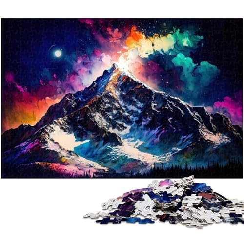 Puzzle 1000 Teile für Erwachsene, Buntes Schneeberg-Puzzle aus Holz, Denkspiel, interaktives Familienspiel, geeignet für Kinder ab 14 Jahren, 50x75cm/19,68x29,52 Zoll Puzzle 1000 Teile für Erwachsene, Buntes Schneeberg-Puzzle aus Holz, Denkspiel, interaktives Familienspiel, geeignet für Kinder ab 14 Jahren, 50x75cm/19,68x29,52 Zoll von MrChunlong