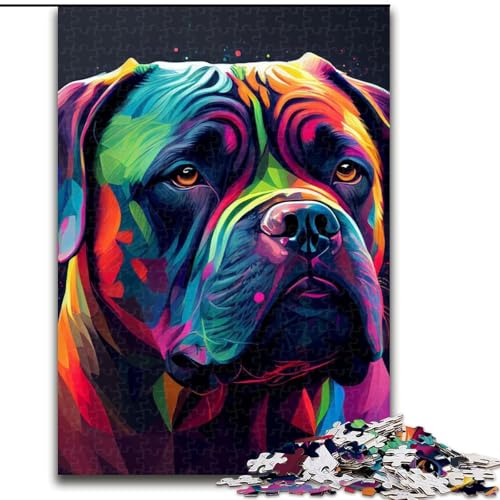 Puzzle 1000 Teile für Erwachsene, Cane Corso, buntes Puzzle aus Pappe, Weihnachten, Halloween, Ostern, Neujahr, 1000 Teile(26x38cm) von MrChunlong