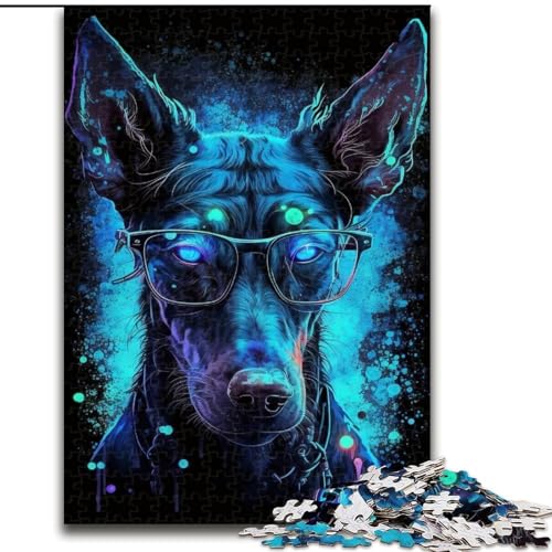 Puzzle 1000 Teile für Erwachsene, Dobermann-Pinscher, aus Holz, Kinder ab 14 Jahren, 50x75cm, Spaß für die ganze Familie, Basteln, perfekt für Geburtstage, Feiertage Puzzle 1000 Teile für Erwachsene, Dobermann-Pinscher, aus Holz, Kinder ab 14 Jahren, 50x75cm, Spaß für die ganze Familie, Basteln, perfekt für Geburtstage, Feiertage von MrChunlong