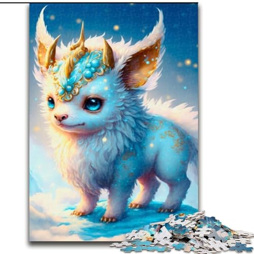 Puzzle 1000 Teile für Erwachsene, Drachenbaby, aus Holz, perfekte DIY-Kunstdekoration oder Geburtstagsgeschenk, 50x75cm, anspruchsvolles Denkspiel – entspannendes Spielzeug für Teenager von MrChunlong