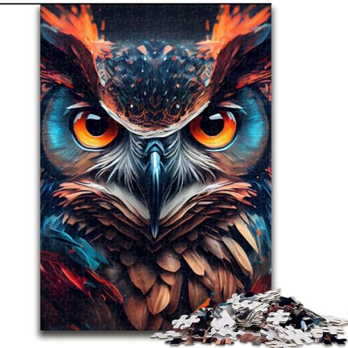 Puzzle 1000 Teile für Erwachsene, Eulentier, aus Holz, Kinder ab 14 Jahren, 50x75cm, Denkspiel für Teenager Puzzle 1000 Teile für Erwachsene, Eulentier, aus Holz, Kinder ab 14 Jahren, 50x75cm, Denkspiel für Teenager von MrChunlong