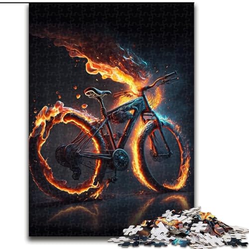 Puzzle 1000 Teile für Erwachsene, Fahrräder mit Feuer, aus Holz, Kinder ab 14 Jahren, 50x75cm, herausfordernd und unterhaltsam, Familienaktivität Puzzle 1000 Teile für Erwachsene, Fahrräder mit Feuer, aus Holz, Kinder ab 14 Jahren, 50x75cm, herausfordernd und unterhaltsam, Familienaktivität von MrChunlong