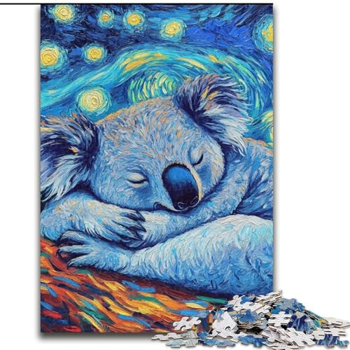 Puzzle 1000 Teile für Erwachsene, Faultier-Nachthimmel, aus Holz, perfektes DIY-Kunstdekor oder Geburtstagsgeschenk, 50x75cm, für Geburtstag, Urlaub, Weihnachten, Halloween Puzzle 1000 Teile für Erwachsene, Faultier-Nachthimmel, aus Holz, perfektes DIY-Kunstdekor oder Geburtstagsgeschenk, 50x75cm, für Geburtstag, Urlaub, Weihnachten, Halloween von MrChunlong