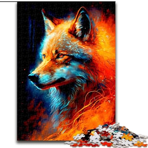 Puzzle 1000 Teile für Erwachsene, Fuchs-Puzzle aus Pappe, Weihnachten, Halloween, Ostern, Neujahr, 1000 Teile(26x38cm) von MrChunlong