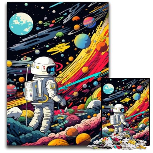 Puzzle 1000 Teile für Erwachsene, Galaxie-Planet, Holzpuzzle, interaktives Familienspiel, Bastelgeschenk mit farbenfrohen Kunstwerken, 50x75cm/19,68x29,52 Zoll Puzzle 1000 Teile für Erwachsene, Galaxie-Planet, Holzpuzzle, interaktives Familienspiel, Bastelgeschenk mit farbenfrohen Kunstwerken, 50x75cm/19,68x29,52 Zoll von MrChunlong