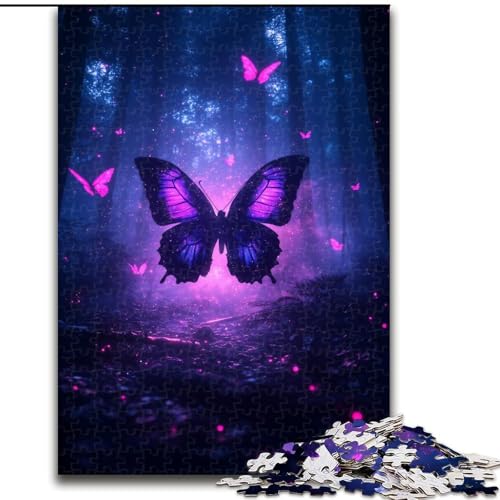 Puzzle 1000 Teile für Erwachsene, Galaxie-Schmetterling, Lernspiele, Heimdekoration ganze Familie (Größe 26x38cm) von MrChunlong