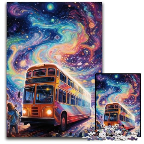 Puzzle 1000 Teile für Erwachsene, Galaxy Bus, Papppuzzle, Denkspiel für Teenager und Familieninteraktion, 26x38cm/10,23x14,96 Zoll Puzzle 1000 Teile für Erwachsene, Galaxy Bus, Papppuzzle, Denkspiel für Teenager und Familieninteraktion, 26x38cm/10,23x14,96 Zoll von MrChunlong