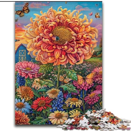 Puzzle 1000 Teile für Erwachsene, Geschenke, Bauernhof, Blumen, Meer, für Erwachsene ab 14 Jahren, Lernspiel, Herausforderung, Spielzeug, Geschenk zum Geburtstag (Größe 26x38cm) von MrChunlong