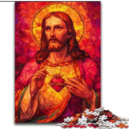 Puzzle 1000 Teile für Erwachsene, Geschenke, Jesus-Kunst, für Erwachsene ab 14 Jahren, Lernspiel, Herausforderung, Spielzeug, Geschenk zum Geburtstag (Größe 50x75cm) von MrChunlong
