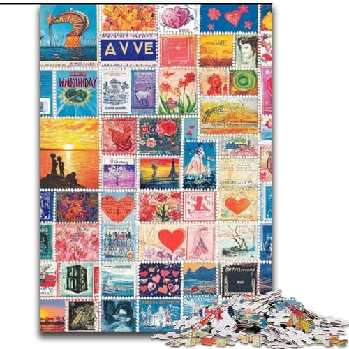 Puzzle 1000 Teile für Erwachsene, Geschenke, Liebescollage, für Erwachsene ab 14 Jahren, Lernspiel, Herausforderung, Spielzeug, Geschenk zum Geburtstag (Größe 50x75cm) von MrChunlong
