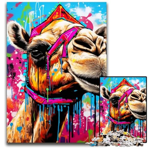Puzzle 1000 Teile für Erwachsene, Giraffe, Holzpuzzle, Denkspiel, interaktives Familienspiel, geeignet für Kinder ab 14 Jahren, 50x75cm/19,68x29,52 Zoll Puzzle 1000 Teile für Erwachsene, Giraffe, Holzpuzzle, Denkspiel, interaktives Familienspiel, geeignet für Kinder ab 14 Jahren, 50x75cm/19,68x29,52 Zoll von MrChunlong