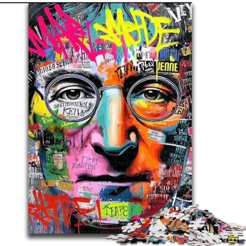 Puzzle 1000 Teile für Erwachsene, Graffiti-Geschenke, für Erwachsene ab 14 Jahren, Lernspiel, Herausforderung, Spielzeug, Geschenk zum Geburtstag (Größe 50x75cm) von MrChunlong