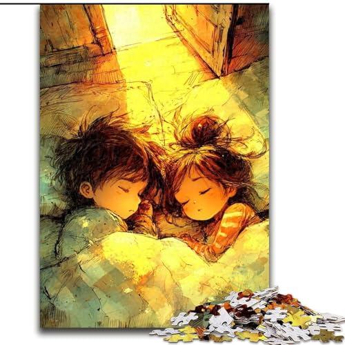 Puzzle 1000 Teile für Erwachsene, Japanisches Anime-Mädchen, Lernspiele, Heimdekoration ganze Familie (Größe 26x38cm) von MrChunlong