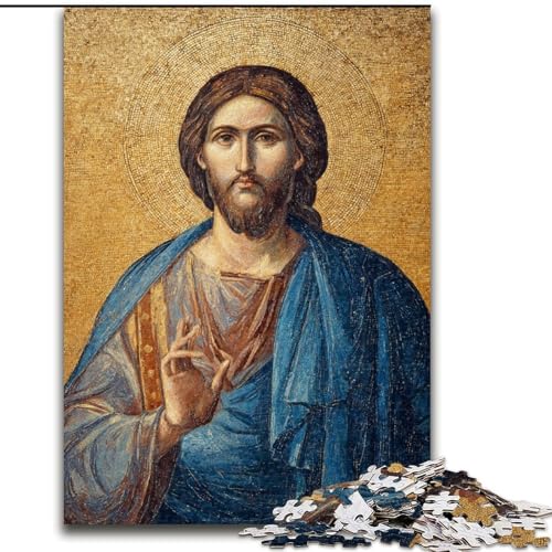 Puzzle 1000 Teile für Erwachsene, Jesus-Kunst, Lernspiele, Heimdekoration ganze Familie (Größe 50x75cm) von MrChunlong
