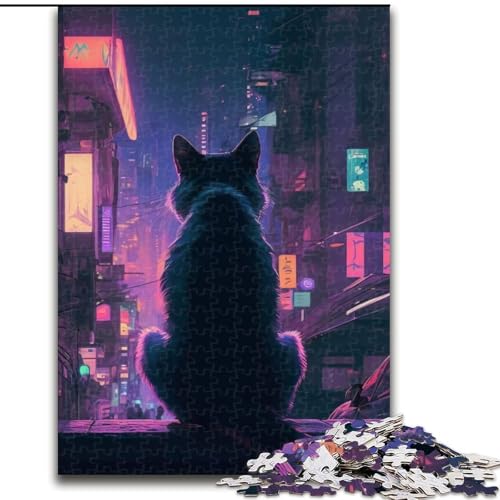 Puzzle 1000 Teile für Erwachsene, Katzenpuzzle aus Holz, Geschenk für Männer und Frauen, Alltag und besondere Anlässe, 1000 Teile(50x75cm) von MrChunlong