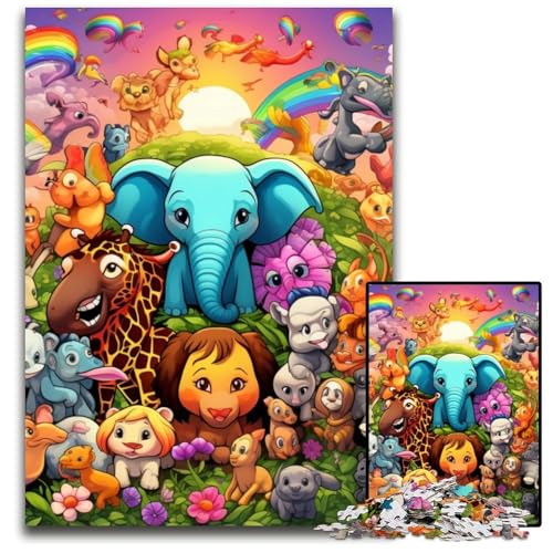 Puzzle 1000 Teile für Erwachsene, Kunst, Tierwelt, unmögliches Puzzle für Erwachsene, DIY-Geschenk zur Heimdekoration, Denkspiel, 26x38cm/10,23x14,96 Zoll Puzzle 1000 Teile für Erwachsene, Kunst, Tierwelt, unmögliches Puzzle für Erwachsene, DIY-Geschenk zur Heimdekoration, Denkspiel, 26x38cm/10,23x14,96 Zoll von MrChunlong