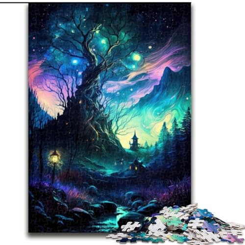 Puzzle 1000 Teile für Erwachsene, Magische Landschaft aus Holz, Geschenk für Männer und Frauen, Alltag und besondere Anlässe, 50x75cm, für Geburtstage, Feiertage und besondere Anlässe Puzzle 1000 Teile für Erwachsene, Magische Landschaft aus Holz, Geschenk für Männer und Frauen, Alltag und besondere Anlässe, 50x75cm, für Geburtstage, Feiertage und besondere Anlässe von MrChunlong