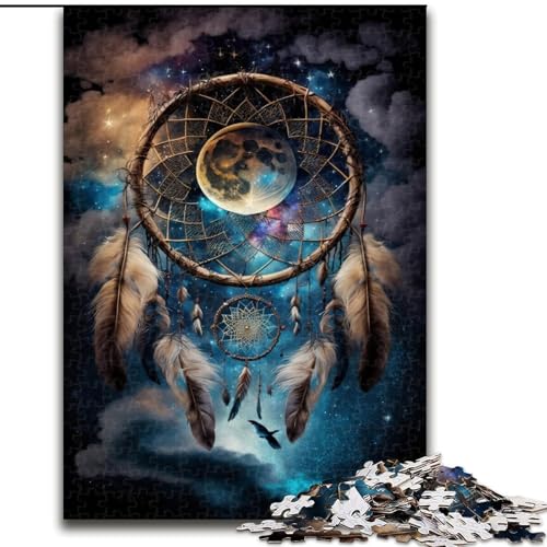 Puzzle 1000 Teile für Erwachsene, Magischer Traumfänger aus Holz, Kinder ab 14 Jahren, 50x75cm, Denkspiel für Teenager von MrChunlong