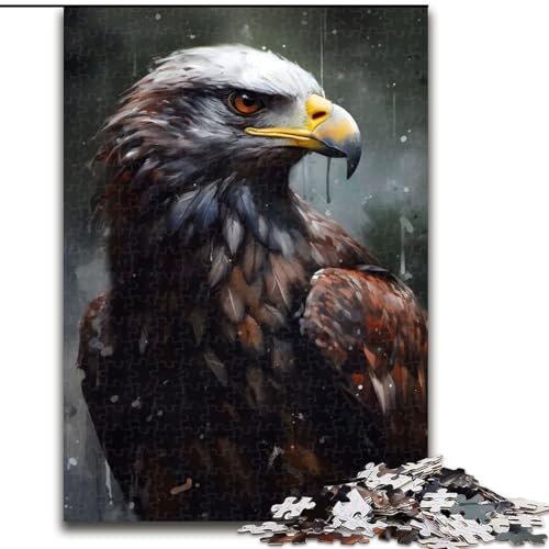 Puzzle 1000 Teile für Erwachsene, Ölgemälde-Adlerporträt aus Holz, perfektes DIY-Kunstdekor oder Geburtstagsgeschenk, 50x75cm, für Geburtstage, Feiertage, Weihnachten, Halloween Puzzle 1000 Teile für Erwachsene, Ölgemälde-Adlerporträt aus Holz, perfektes DIY-Kunstdekor oder Geburtstagsgeschenk, 50x75cm, für Geburtstage, Feiertage, Weihnachten, Halloween von MrChunlong