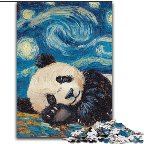 Puzzle 1000 Teile für Erwachsene, Panda-Nachthimmel, aus Holz, Kinder ab 14 Jahren, 50x75cm, Spaß für die ganze Familie, Basteln, perfekt für Geburtstage, Feiertage Puzzle 1000 Teile für Erwachsene, Panda-Nachthimmel, aus Holz, Kinder ab 14 Jahren, 50x75cm, Spaß für die ganze Familie, Basteln, perfekt für Geburtstage, Feiertage von MrChunlong