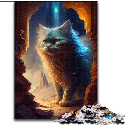 Puzzle 1000 Teile für Erwachsene, Perserkatze, Puzzle aus Holz, Spielzeug, Geschenk, pädagogisches, intellektuelles, entspannendes Familienspiel, 1000 Teile(50x75cm) von MrChunlong