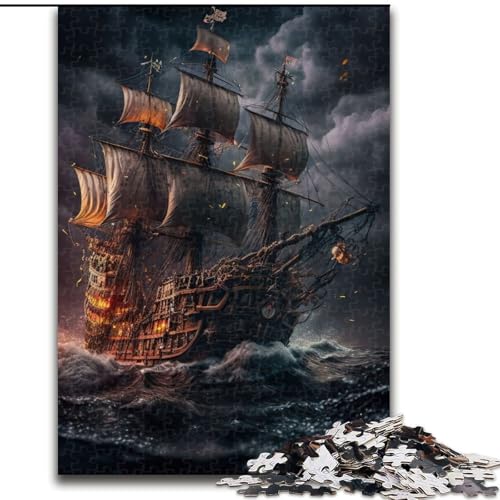 Puzzle 1000 Teile für Erwachsene, Piratenschiff aus Holz, Kinder ab 14 Jahren, 50x75cm, herausfordernd und unterhaltsam, Familienaktivität Puzzle 1000 Teile für Erwachsene, Piratenschiff aus Holz, Kinder ab 14 Jahren, 50x75cm, herausfordernd und unterhaltsam, Familienaktivität von MrChunlong
