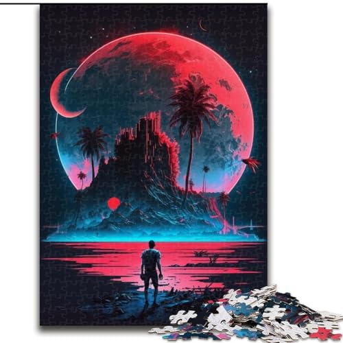 Puzzle 1000 Teile für Erwachsene, Planet Gasriese, aus Holz, Kinder ab 14 Jahren, 50x75cm, Denkspiel für Teenager von MrChunlong