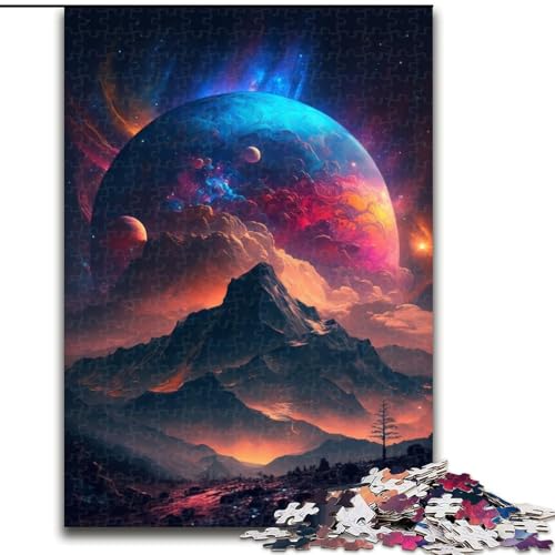 Puzzle 1000 Teile für Erwachsene, Planet im Weltraum, aus Holz, perfektes DIY-Kunstdekor oder Geburtstagsgeschenk, 50x75cm, für Geburtstage, Feiertage, Weihnachten, Halloween Puzzle 1000 Teile für Erwachsene, Planet im Weltraum, aus Holz, perfektes DIY-Kunstdekor oder Geburtstagsgeschenk, 50x75cm, für Geburtstage, Feiertage, Weihnachten, Halloween von MrChunlong