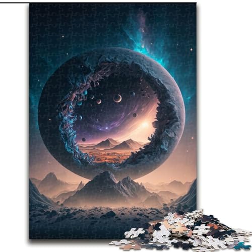 Puzzle 1000 Teile für Erwachsene, Portal zum Weltraum, aus Holz, perfektes DIY-Kunstdekor oder Geburtstagsgeschenk, 50x75cm, für Geburtstage, Feiertage, Weihnachten, Halloween Puzzle 1000 Teile für Erwachsene, Portal zum Weltraum, aus Holz, perfektes DIY-Kunstdekor oder Geburtstagsgeschenk, 50x75cm, für Geburtstage, Feiertage, Weihnachten, Halloween von MrChunlong