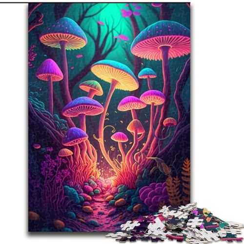 Puzzle 1000 Teile für Erwachsene, Psychedelische Pilze, aus Holz, perfektes DIY-Kunstdekor oder Geburtstagsgeschenk, 50x75cm, für Geburtstag, Feiertage, Weihnachten, Halloween Puzzle 1000 Teile für Erwachsene, Psychedelische Pilze, aus Holz, perfektes DIY-Kunstdekor oder Geburtstagsgeschenk, 50x75cm, für Geburtstag, Feiertage, Weihnachten, Halloween von MrChunlong